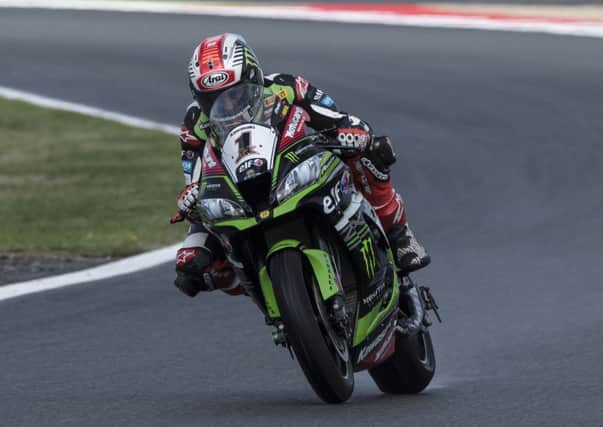 Jonathan Rea in action at Magny-Cours in France.