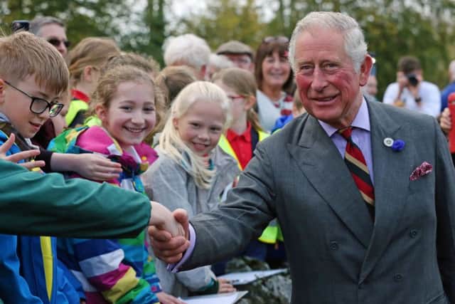The Prince of Wales at the Eglinton Community Centre in Londonderry
