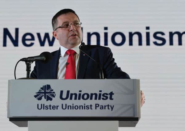 Leader Robin Swann during the Ulster Unionist Party Conference 2017  at the Armagh City Hotel on Saturday.
Photo Colm Lenaghan/Pacemaker Press