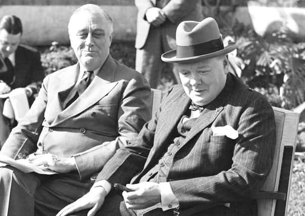 Even the plea by President Franklin Roosevelt, left, to allow US naval use of the Irish ports was refused, after the requests by Winston Churchill, right, had been denied