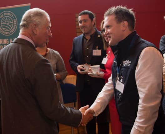 YFCU President James Speers recently met with HRH The Prince of Wales during his visit to Northern Ireland recently.