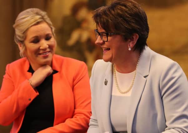 Sinn Fein supporters could face daily visual reminders of a U-turn if Michelle ONeill returned to Stormont Castle with Arlene Foster