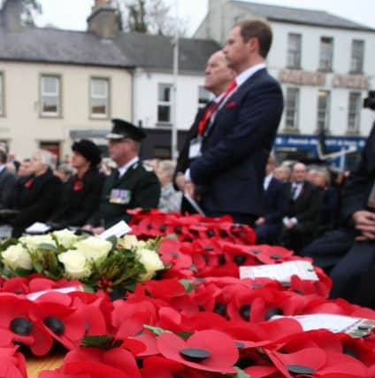 The service at the unveiling and dedication of the memorial for the victims of the 1987 Enniskillen Poppy Day Bomb.