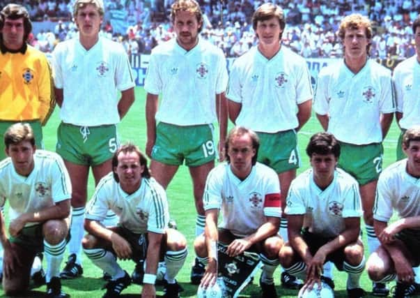 The Northern Ireland team at Mexico '86 captained by Sammy McIlroy