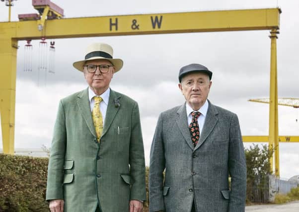 Gilbert and George in Belfast