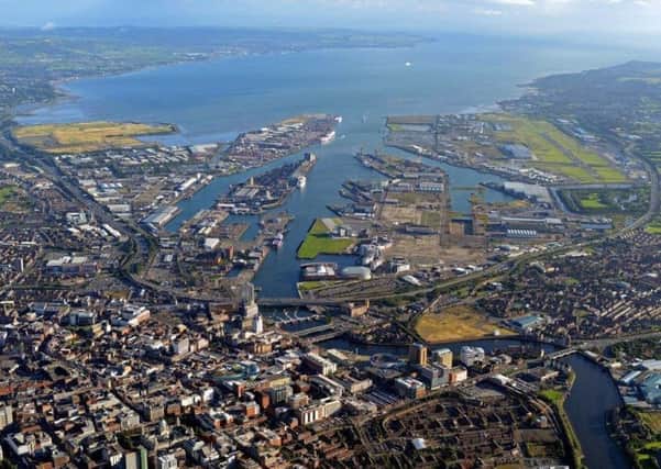 Belfast from the air.