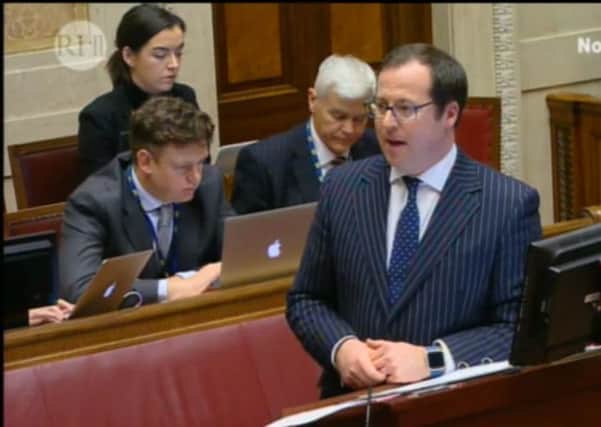 Donal Lunny, junior counsel to the inquiry, speaking during yesterday's hearing