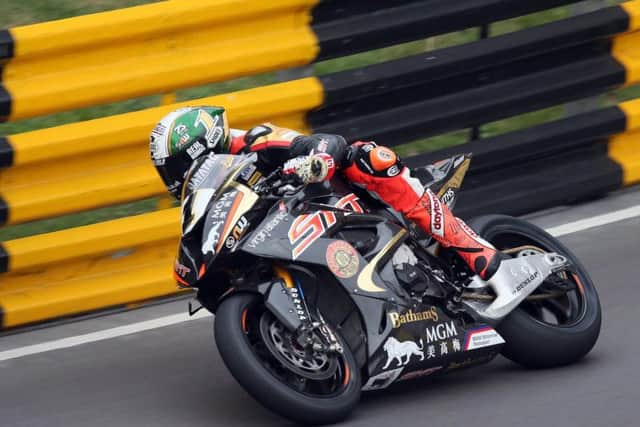 Two-time Macau GP winner Peter Hickman (SMT Bathams BMW) was 1.8 seconds behind Glenn Irwin as he posted the second fastest time in qualifying ahead of Saturday's race.