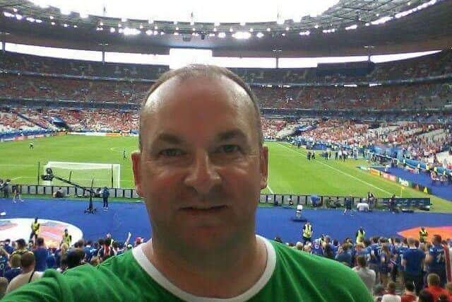 Stephen Barr, a longstanding Northern Ireland team fan, in France to support them for the 2016 Euros