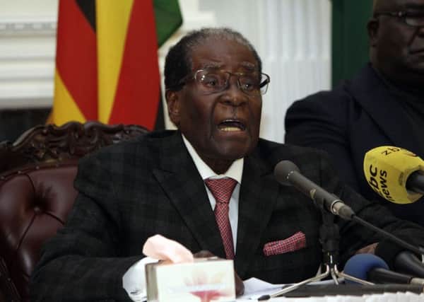 Robert Mugabes controversial TV address on Sunday, in which he failed to stand down as Zimbabwe's president, but he has since done so. (AP Photo)