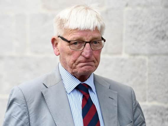 Former soldier Dennis Hutchings appearing at Armagh courts in March. He has been charged with the attempted murder of John-Pat Cunningham,  who was shot dead by members of an army patrol in Benburb in 1974. His case was one of several that prompted proposals for a statute of limitations on such prosecutions. 
Pic Colm Lenaghan/Pacemaker