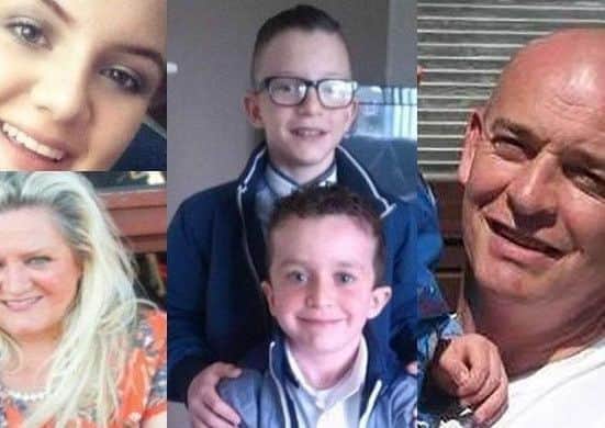 Sean McGrotty, his two sons Mark and Evan McGrotty, his partners mother Ruth Daniels and her daughter Jodie-Lee Daniels lost their lives in the Buncrana Pier tragedy in 2016
